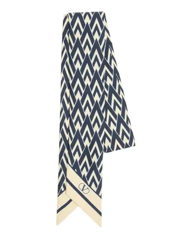Valentino Garavani Toute La V Silk Bandeau Scarf | Thumbnail 1 Valentino Garavani Toute La V Silk Bandeau Scarf | Thumbnail 1