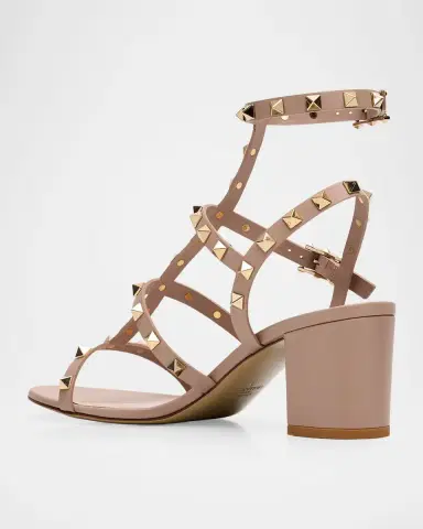 Valentino Garavani 60mm Rockstud Leather Caged Sandals | Thumbnail 3 Valentino Garavani 60mm Rockstud Leather Caged Sandals | Thumbnail 3