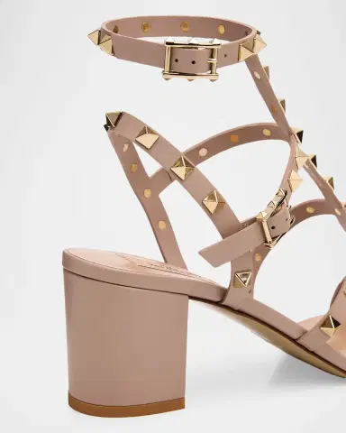 Valentino Garavani 60mm Rockstud Leather Caged Sandals | Thumbnail 4 Valentino Garavani 60mm Rockstud Leather Caged Sandals | Thumbnail 4