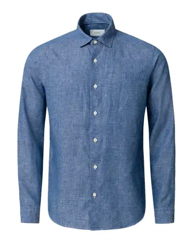 Eton Men's Solid Linen Button-Down Shirt | Thumbnail 1 Eton Men's Solid Linen Button-Down Shirt | Thumbnail 1