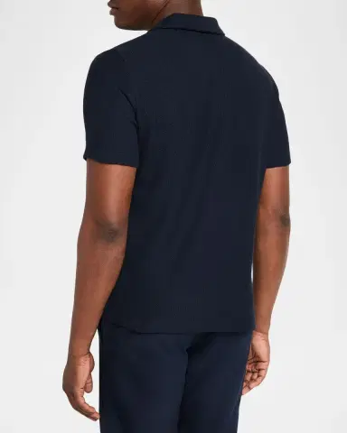 Vince Men's Honeycomb Johnny Collar Polo Shirt | Thumbnail 3 Vince Men's Honeycomb Johnny Collar Polo Shirt | Thumbnail 3