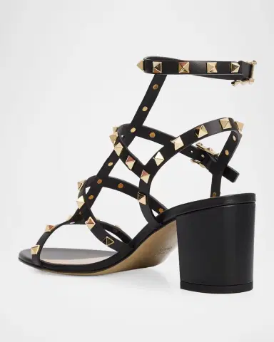 Valentino Garavani 60mm Rockstud Leather Caged Sandals | Thumbnail 3 Valentino Garavani 60mm Rockstud Leather Caged Sandals | Thumbnail 3