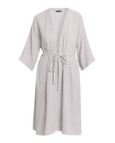 Eileen Fisher Striped Gauzy Organic Cotton Caftan | Thumbnail 1 Eileen Fisher Striped Gauzy Organic Cotton Caftan | Thumbnail 1