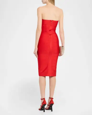 Retrofête Drussie Bandage Knit Midi Dress | Thumbnail 3 Retrofête Drussie Bandage Knit Midi Dress | Thumbnail 3