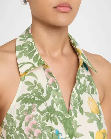 Cara Cara Rashida Floral Poplin Halter Dress | Thumbnail 5 Cara Cara Rashida Floral Poplin Halter Dress | Thumbnail 5