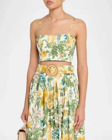 Cara Cara Greenfield Floral Belted Maxi Skirt | Thumbnail 4 Cara Cara Greenfield Floral Belted Maxi Skirt | Thumbnail 4