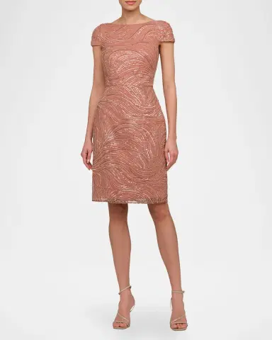 THEIA Ceceline Beaded Bateau-Neck Dress | Thumbnail 2 THEIA Ceceline Beaded Bateau-Neck Dress | Thumbnail 2
