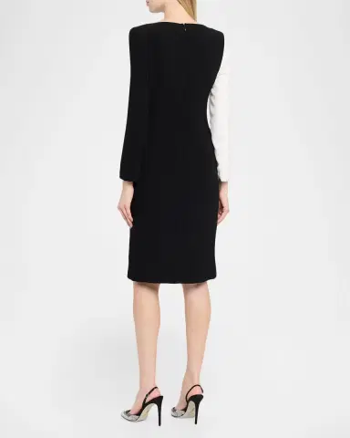 Rickie Freeman for Teri Jon Two-Tone Crepe Sheath Dress | Thumbnail 3 Rickie Freeman for Teri Jon Two-Tone Crepe Sheath Dress | Thumbnail 3