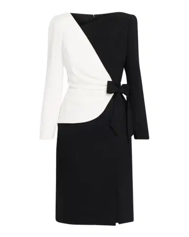 Rickie Freeman for Teri Jon Two-Tone Crepe Sheath Dress | Thumbnail 1 Rickie Freeman for Teri Jon Two-Tone Crepe Sheath Dress | Thumbnail 1