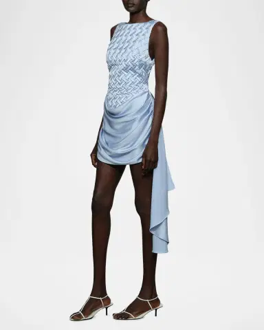 Et Ochs Antonella Smocked Bateau-Neck Mini Dress | Thumbnail 4 Et Ochs Antonella Smocked Bateau-Neck Mini Dress | Thumbnail 4