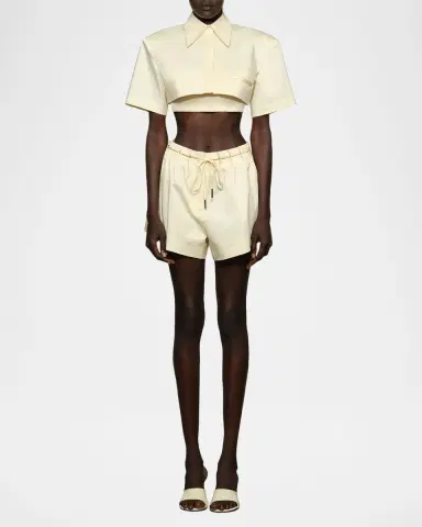 Et Ochs Calvin Button-Down Crop Top | Thumbnail 2 Et Ochs Calvin Button-Down Crop Top | Thumbnail 2
