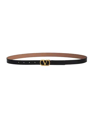 Valentino Garavani VLogo Signature Reversible Shiny Calfskin Belt 20MM | Thumbnail 3 Valentino Garavani VLogo Signature Reversible Shiny Calfskin Belt 20MM | Thumbnail 3