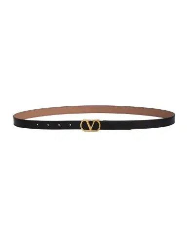 Valentino Garavani VLogo Signature Reversible Shiny Calfskin Belt 20MM | Thumbnail 1 Valentino Garavani VLogo Signature Reversible Shiny Calfskin Belt 20MM | Thumbnail 1