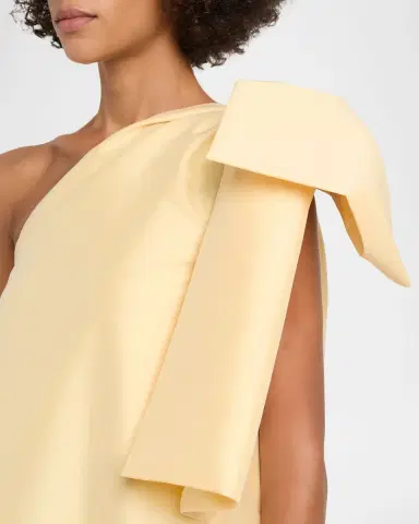 BERNADETTE Winnette One-Shoulder Taffeta Bow Gown | Thumbnail 4 BERNADETTE Winnette One-Shoulder Taffeta Bow Gown | Thumbnail 4