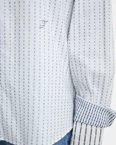 Jacquemus Men's La Chemise Jacquard Stripe Sport Shirt | Thumbnail 3 Jacquemus Men's La Chemise Jacquard Stripe Sport Shirt | Thumbnail 3