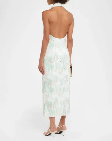 BERNADETTE Cici Floral Halter Midi Shirtdress | Thumbnail 2 BERNADETTE Cici Floral Halter Midi Shirtdress | Thumbnail 2