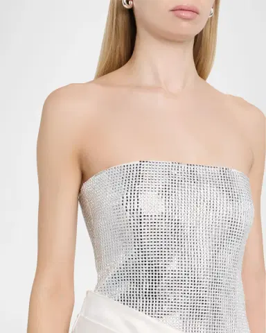 Retrofête Alexandra Strapless Sequin Draped Dress | Thumbnail 5 Retrofête Alexandra Strapless Sequin Draped Dress | Thumbnail 5