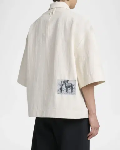 Jacquemus Men's La Chemise Boxy Fit Camp Shirt | Thumbnail 2 Jacquemus Men's La Chemise Boxy Fit Camp Shirt | Thumbnail 2