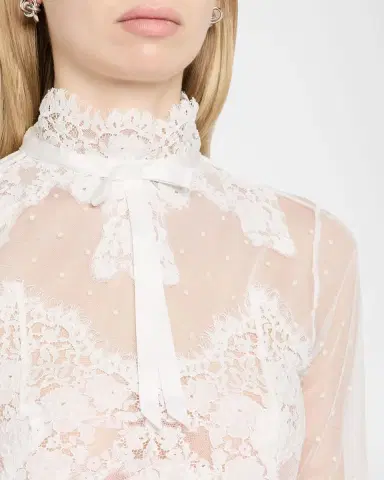 Retrofête Faylin Long-Sleeve Lace Mini Dress | Thumbnail 5 Retrofête Faylin Long-Sleeve Lace Mini Dress | Thumbnail 5