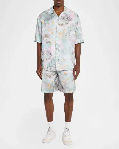 Off-White Men's Land Sky Viscose Shorts | Thumbnail 2 Off-White Men's Land Sky Viscose Shorts | Thumbnail 2