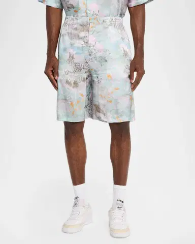 Off-White Men's Land Sky Viscose Shorts | Thumbnail 4 Off-White Men's Land Sky Viscose Shorts | Thumbnail 4