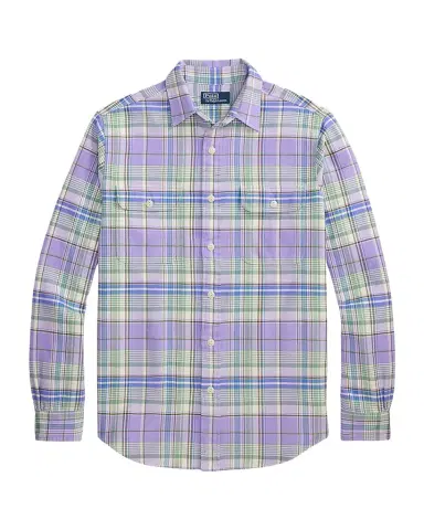 Polo Ralph Lauren Men's Classic Fit Plaid Flannel Button-Down Shirt | Thumbnail 1 Polo Ralph Lauren Men's Classic Fit Plaid Flannel Button-Down Shirt | Thumbnail 1