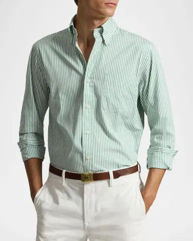 Polo Ralph Lauren en's Poplin Bengal Stripe Sport Shirt | Thumbnail 4 Polo Ralph Lauren en's Poplin Bengal Stripe Sport Shirt | Thumbnail 4