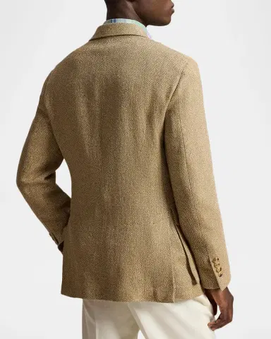 Polo Ralph Lauren Men's Herringbone Linen Blend Single-Breasted Sport Coat | Thumbnail 3 Polo Ralph Lauren Men's Herringbone Linen Blend Single-Breasted Sport Coat | Thumbnail 3