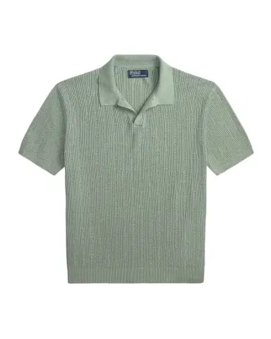 Polo Ralph Lauren Men's Linen Pointelle Knit Short Sleeve Sweater | Thumbnail 1 Polo Ralph Lauren Men's Linen Pointelle Knit Short Sleeve Sweater | Thumbnail 1