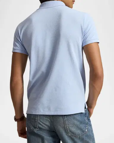 Polo Ralph Lauren Men's Cotton Mesh Embroidered-Pony Polo Shirt | Thumbnail 3 Polo Ralph Lauren Men's Cotton Mesh Embroidered-Pony Polo Shirt | Thumbnail 3