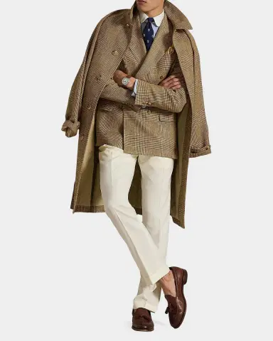 Polo Ralph Lauren Men's Glen Plaid Peak Lapel Double-Breasted Sport Coat | Thumbnail 2 Polo Ralph Lauren Men's Glen Plaid Peak Lapel Double-Breasted Sport Coat | Thumbnail 2
