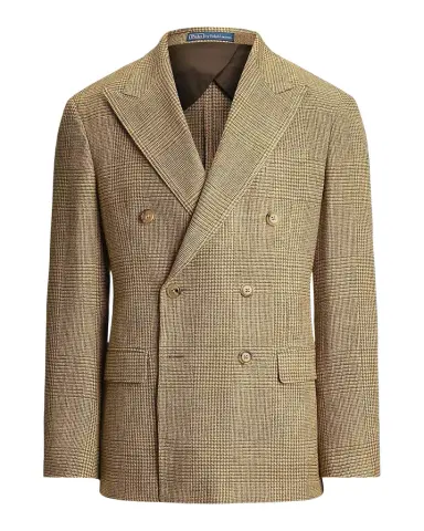 Polo Ralph Lauren Men's Glen Plaid Peak Lapel Double-Breasted Sport Coat | Thumbnail 1 Polo Ralph Lauren Men's Glen Plaid Peak Lapel Double-Breasted Sport Coat | Thumbnail 1