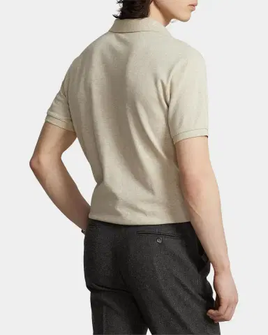 Polo Ralph Lauren Men's Basic Mesh Cotton Polo Shirt | Thumbnail 3 Polo Ralph Lauren Men's Basic Mesh Cotton Polo Shirt | Thumbnail 3