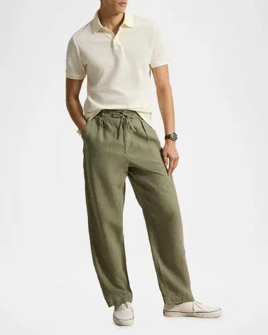 Polo Ralph Lauren Men's Pointelle Jersey Knit Polo Shirt | Thumbnail 2 Polo Ralph Lauren Men's Pointelle Jersey Knit Polo Shirt | Thumbnail 2