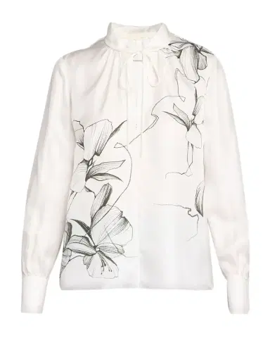 Jason Wu Collection Shadow Floral Silk Blouse | Thumbnail 1 Jason Wu Collection Shadow Floral Silk Blouse | Thumbnail 1