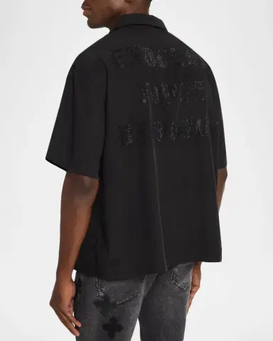 Ksubi Men's End Diner Cotton Embroidered Logo Short-Sleeve Shirt | Thumbnail 3 Ksubi Men's End Diner Cotton Embroidered Logo Short-Sleeve Shirt | Thumbnail 3
