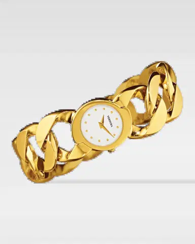 Verdura 18K Yellow Gold Curb-Link Bracelet Watch | Thumbnail 2 Verdura 18K Yellow Gold Curb-Link Bracelet Watch | Thumbnail 2