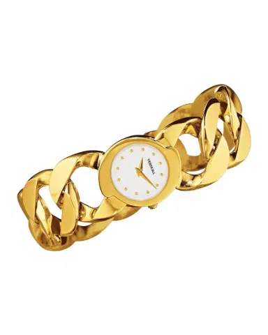 Verdura 18K Yellow Gold Curb-Link Bracelet Watch | Thumbnail 1 Verdura 18K Yellow Gold Curb-Link Bracelet Watch | Thumbnail 1