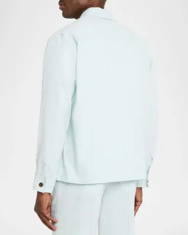 Theory Men's Organic Linen Pocket Overshirt | Thumbnail 3 Theory Men's Organic Linen Pocket Overshirt | Thumbnail 3