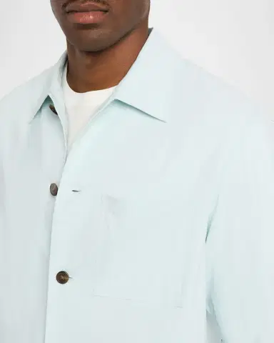 Theory Men's Organic Linen Pocket Overshirt | Thumbnail 5 Theory Men's Organic Linen Pocket Overshirt | Thumbnail 5