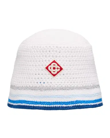 Casablanca Men's Mesh Stripe Crochet Bucket Hat | Thumbnail 3 Casablanca Men's Mesh Stripe Crochet Bucket Hat | Thumbnail 3