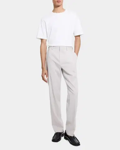 Theory Men's Organic Linen Straight Leg Flat-Front Trousers | Thumbnail 2 Theory Men's Organic Linen Straight Leg Flat-Front Trousers | Thumbnail 2