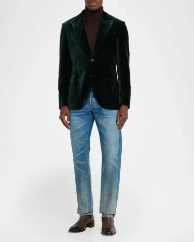 Etro Men's Roma Peak Lapel Single-Breasted Sport Coat | Thumbnail 2 Etro Men's Roma Peak Lapel Single-Breasted Sport Coat | Thumbnail 2