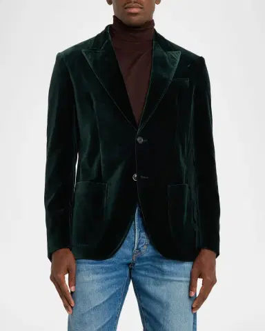 Etro Men's Roma Peak Lapel Single-Breasted Sport Coat | Thumbnail 4 Etro Men's Roma Peak Lapel Single-Breasted Sport Coat | Thumbnail 4