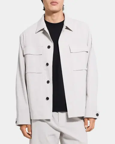 Theory Men's Organic Linen Field Jacket | Thumbnail 4 Theory Men's Organic Linen Field Jacket | Thumbnail 4