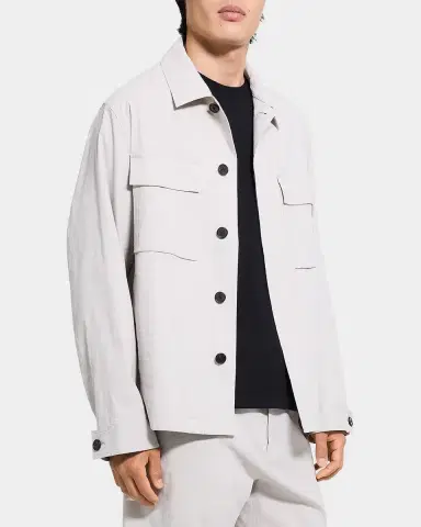 Theory Men's Organic Linen Field Jacket | Thumbnail 6 Theory Men's Organic Linen Field Jacket | Thumbnail 6