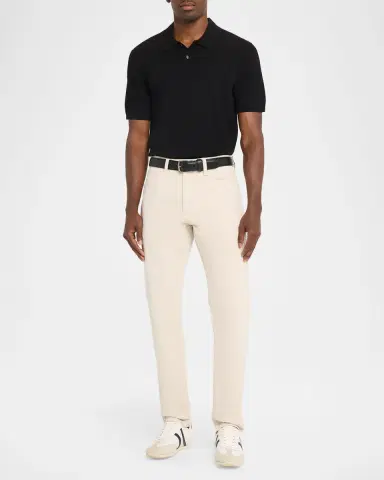 Theory Men's Striple Cable Knit Polo Shirt | Thumbnail 2 Theory Men's Striple Cable Knit Polo Shirt | Thumbnail 2