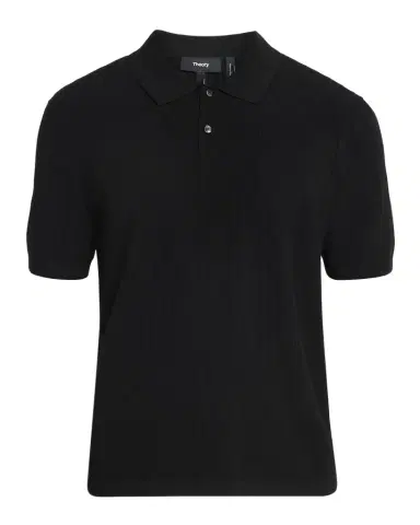 Theory Men's Striple Cable Knit Polo Shirt | Thumbnail 1 Theory Men's Striple Cable Knit Polo Shirt | Thumbnail 1