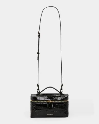 Victoria Beckham Dorian Croc-Embossed Vanity Crossbody Bag | Thumbnail 2 Victoria Beckham Dorian Croc-Embossed Vanity Crossbody Bag | Thumbnail 2