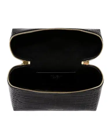 Victoria Beckham Dorian Croc-Embossed Vanity Crossbody Bag | Thumbnail 1 Victoria Beckham Dorian Croc-Embossed Vanity Crossbody Bag | Thumbnail 1